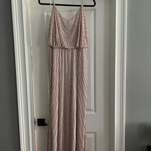 XSCAPE beaded floor length gown